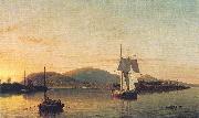 Fitz Hugh Lane Camden Mountains from the South Entrance to the Harbor Spain oil painting artist